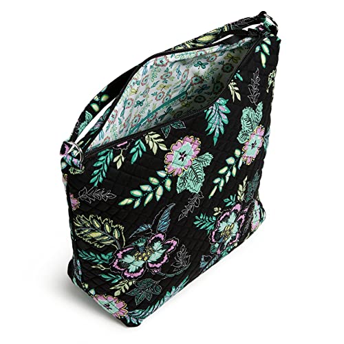 Vera Bradley Women's Cotton Oversized Hobo Shoulder Bag, Island Garden - Recycled Cotton, One Size #TOP2