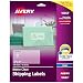 Avery Clear Easy Peel Shipping Labels for Inkjet Printers 2" x 4", Pack of 100 (18663)