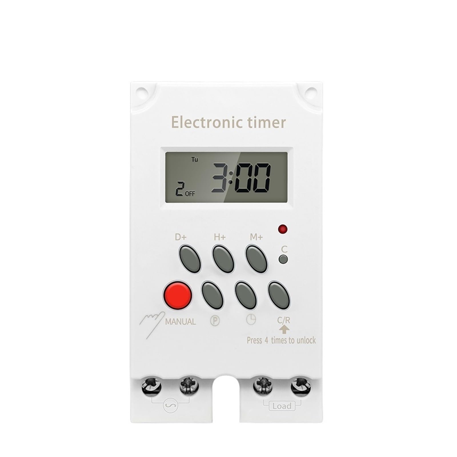 1PCS 220V Digital Timer Switch Time Relay Programmable Timer Controller Plug Socket For Universal Electric Appliance KG316T-II