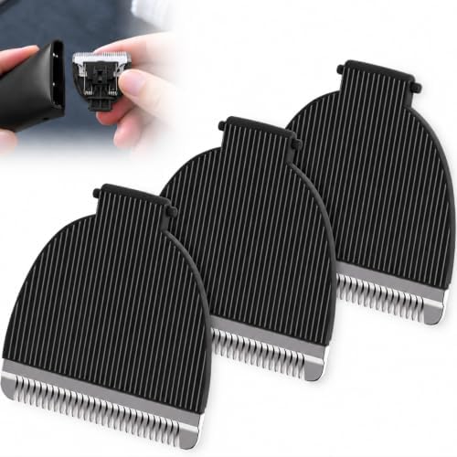 3 Pack Replacement Blades Compatible with Meridian Trimmer, Black