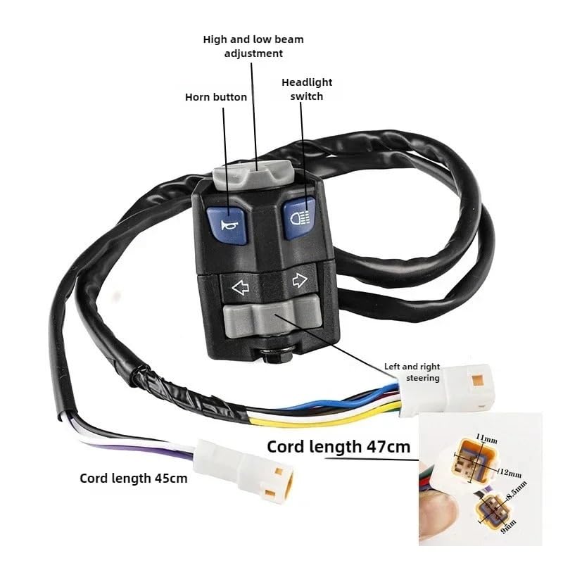 Interrupteur de commande guidon moto pour réparer les boutons EXC cassés