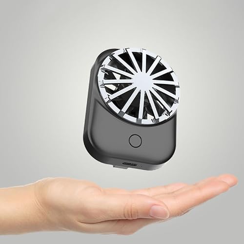 Topiky Ventilateur de Refroidissement pour Téléphone Portable, Refroidisseur de Téléphone à Clip Arrière sans Fil, Refroidisseur de Jeu RVB avec 3 Vitesses, Ventilateur de Dissipateur de Chaleur