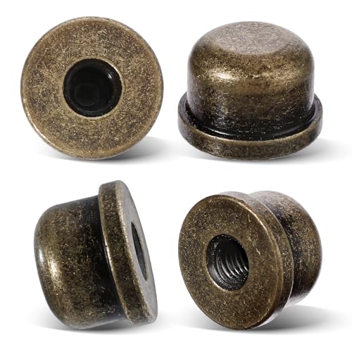 Image of Trinkrittey 4 Pcs Solid Lamp Finials Caps Tapped of Tops Bronze Solid Lamp Finials Caps Lamp Shade Screw Cap Knob Lamp Accessories for Lamp Shade Holder Lamp Harp Tops, 583753 1 IsjQVVbEU