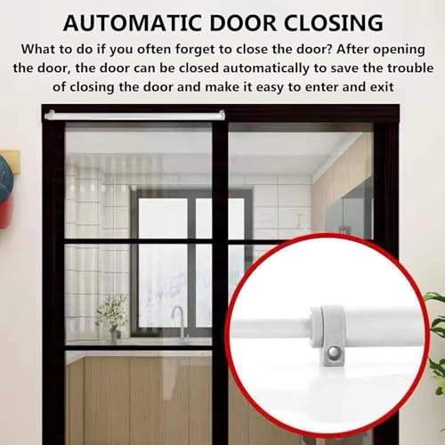 Cierrapuertas de patio automático con velocidad ajustable para anchos de 29.5 a 51'' 3
