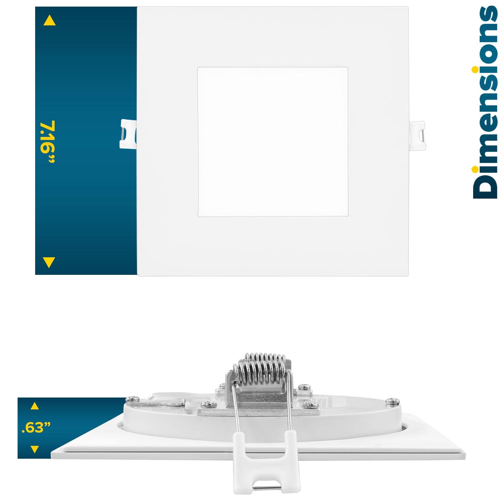 Sunperian 12 Faretti LED Da Incasso Ultra Sottili 7,6 Cm - 5 Temperature Colore Selezionabili (2700K-5000K), 8W, 540 Lumen, Dimmerabili, IC Rated, ETL, Garanzia 5 Anni