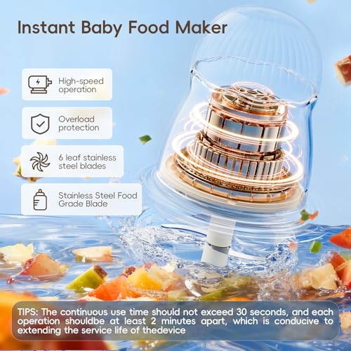 image for Felizbebe Baby Food Maker, Small Baby Food Processor Set, Fruit, Vegat