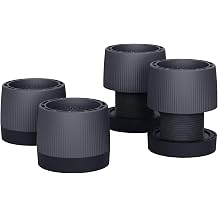 Adjustable Sofa Risers - Heavy Duty Furniture Risers for Couch, Chair, Table Legs, 4-Pack ABS Bed Risers with Non-Slip Silicone Pads, 2-2.8 in Height Adjustable, 600LBS Capacity