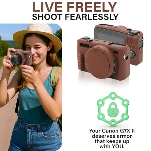 Funda de silicona para Canon Powershot G7 X Mark II miniatura 5