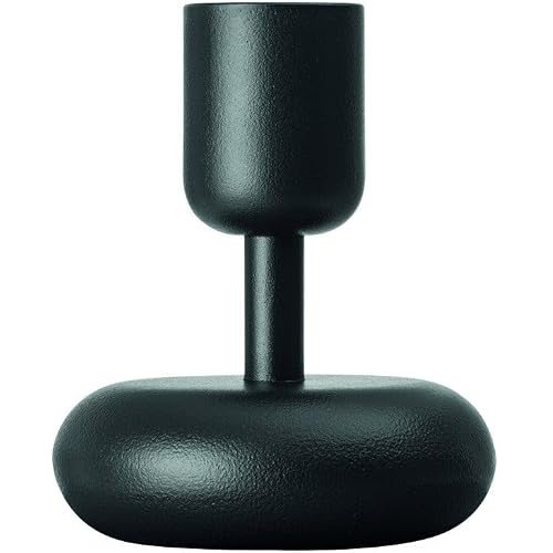 Iittala Nappula Dark Grey Short Candle Holder