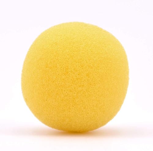 SUMAG 10 piezas de bolas de esponja súper de 4 pulgadas para aparecerdesaparecer trucos de ilusión de escenario mágico (amarillo)