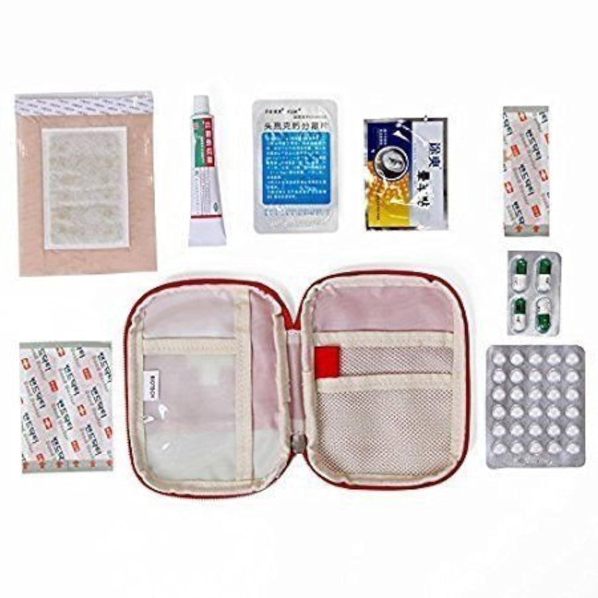 Portable Mini First Aid Pouch, Multi-Function Medical Kit