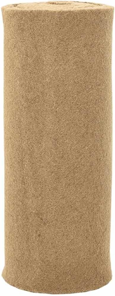 vidaXL Hemp Mat for Small Animals 0.5 x 16.4 ft Organic Bedding Hypoallergenic Odor Resistant Scratch Perfect for Cages and Rabbits Guinea Pigs Hamsters