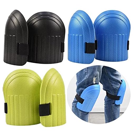 3 Pares de Rodilleras Impermeables, Rodilleras EVA para Agricultura, limpieza de Interiores, Exteriores, Construcción de Edificios, Trabajos de Jardinería, Protectores de Rodilla Suaves