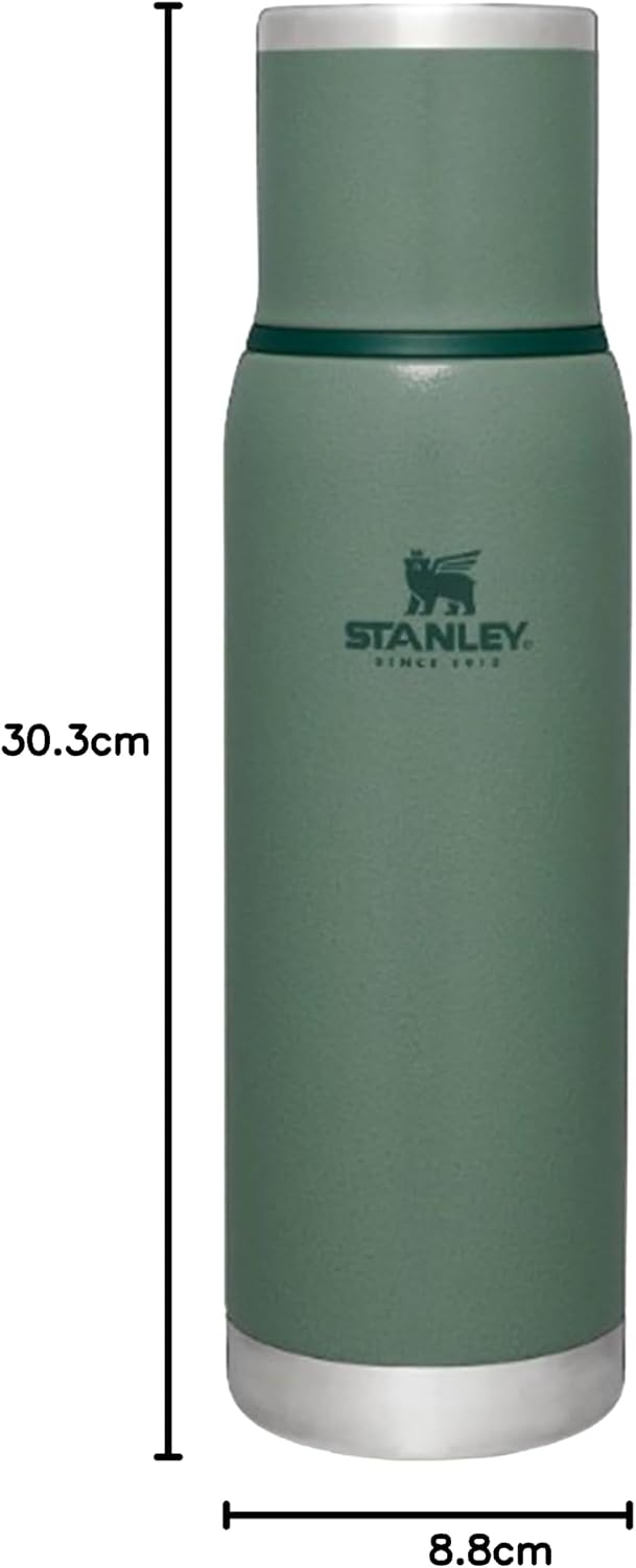 STANLEY Adventure To-Go Termos 1 Litre – Yeşil (Hammertone Green) | Paslanmaz Çelik