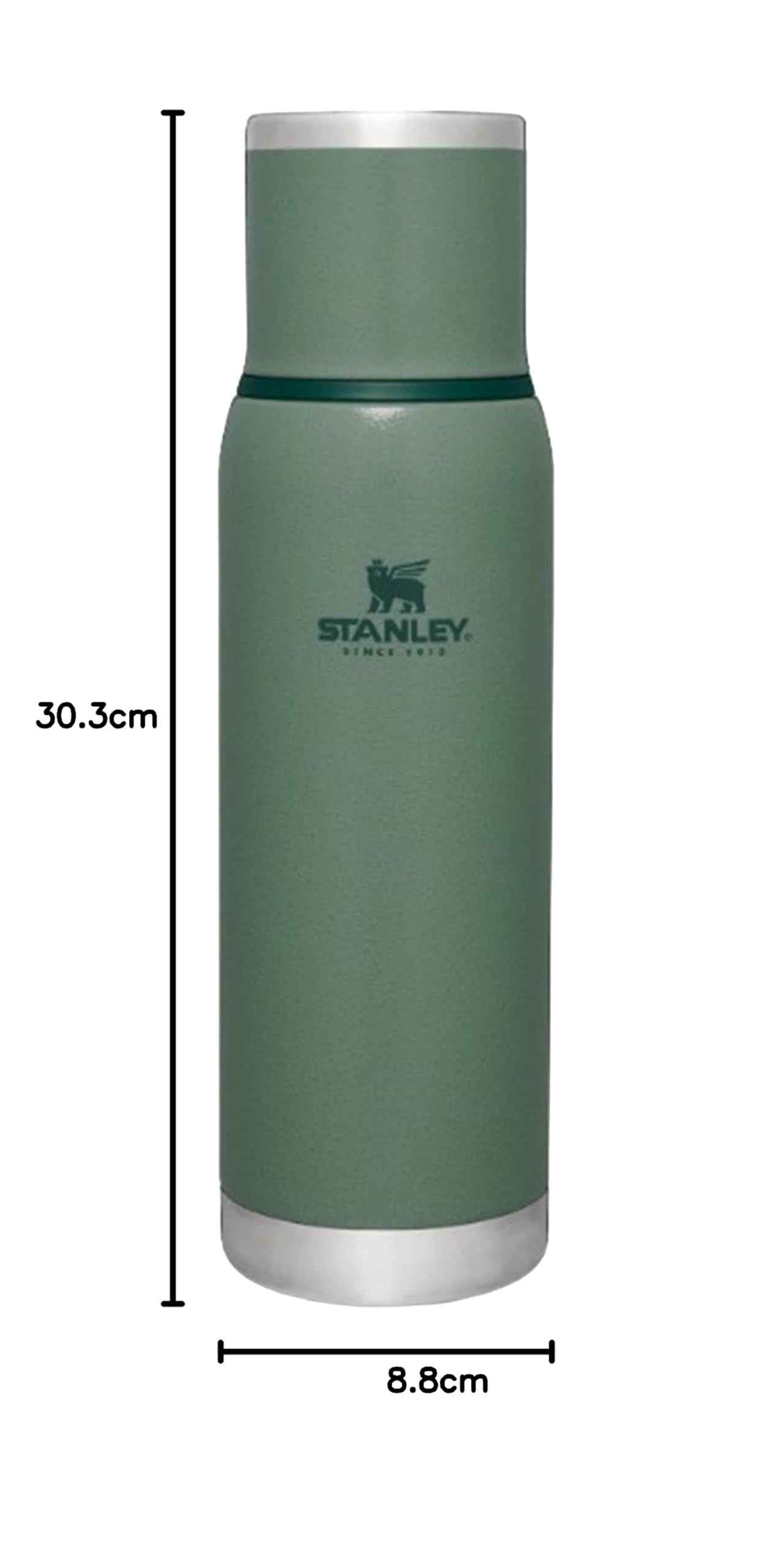 Stanley 1913 Adventure To-Go Bottle - 25 godzin gorąca - 27 godzin zimna - szczelna - izolowana pokrywka - Bez BPA - korek wlewu z kontrolą przepływu - Bez BPA - Do Mycia w Zmywarce
