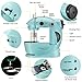 Magicfly Mini Sewing Machine with Extension Table, Dual Speed Portable Sewing Machine for Beginners with Light, Sewing Kit for Household Use, Blue