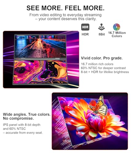 Image of LB D16 Portable Dual Monitor 15.6 Inch 1080P FHD IPS Stacked Double Screen USB-C Mini HDMI Dual Display with Gravity Sensor HDR for Coding Stock Trading Office