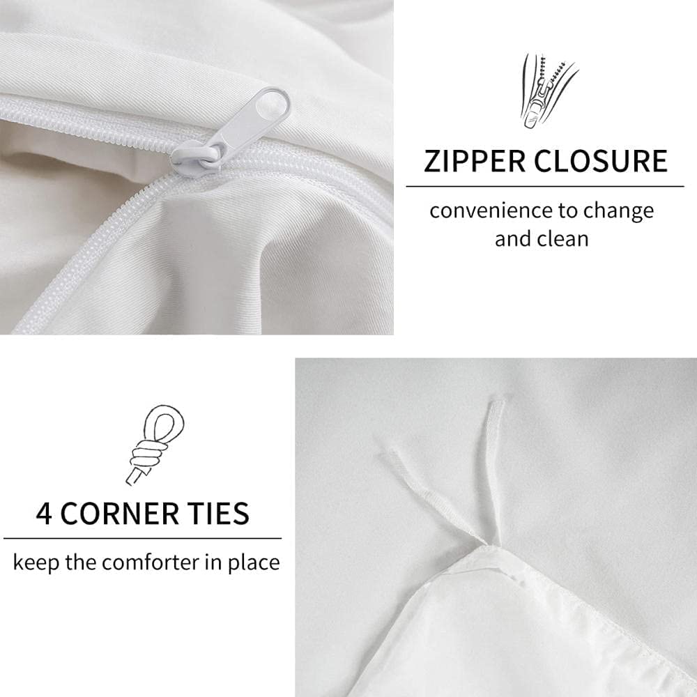 CozyRest Set Copripiumino 260 X 240 Cm Per Papaveri E Microfibra Confortevole
