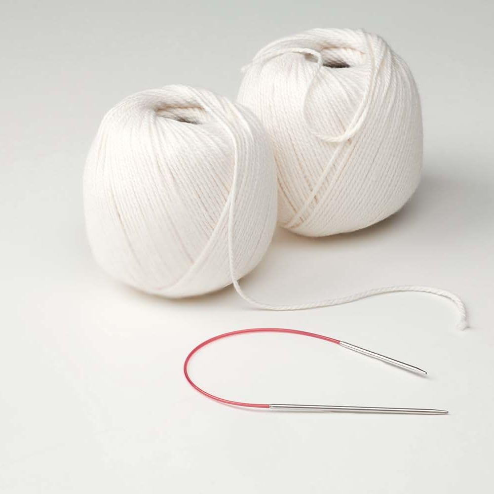 Addi 'Sockwonder' Lace Circular Needles 25cm/10, 2.5mm (US# 1), EasyKnit Rocket (EU Version) with red Cord