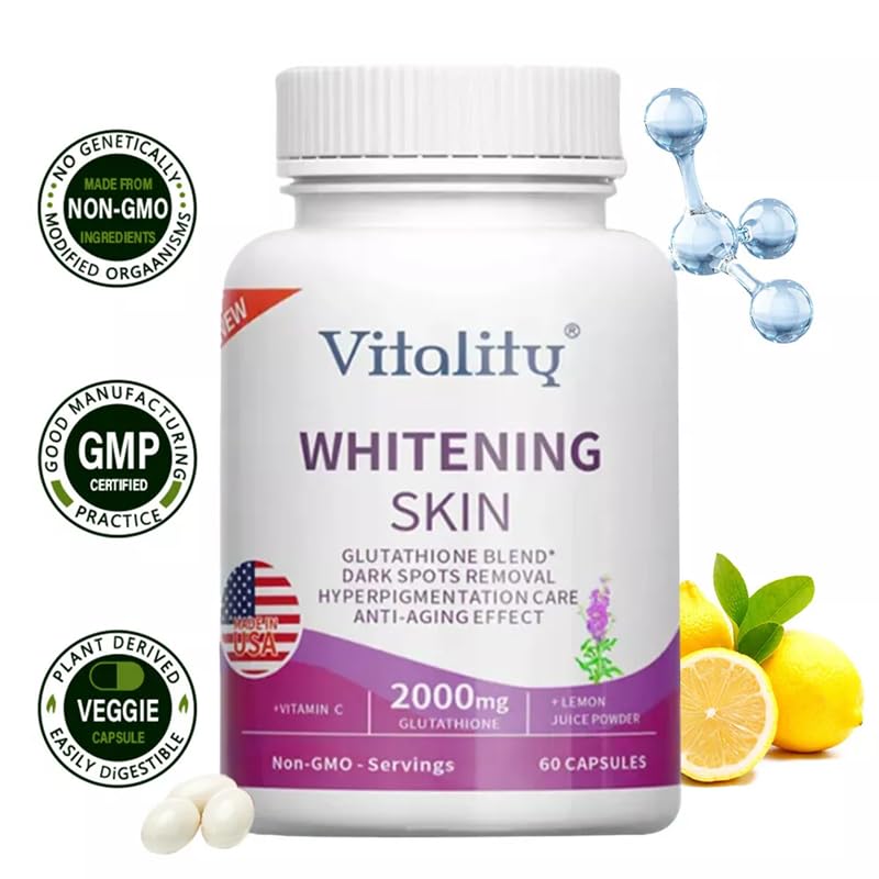 Glutathion 2000 mg Softgels, anti-âge, antioxydant fort, élimination des taches sombres