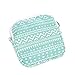 Fille Coton Lin Serviette Porte-Serviette hygiénique Bouton Sac étui Pochette Coussin d'allaitement Titulaire Mignon Rangement Organisateur Lavable Sac à Main # YL5 Vert
