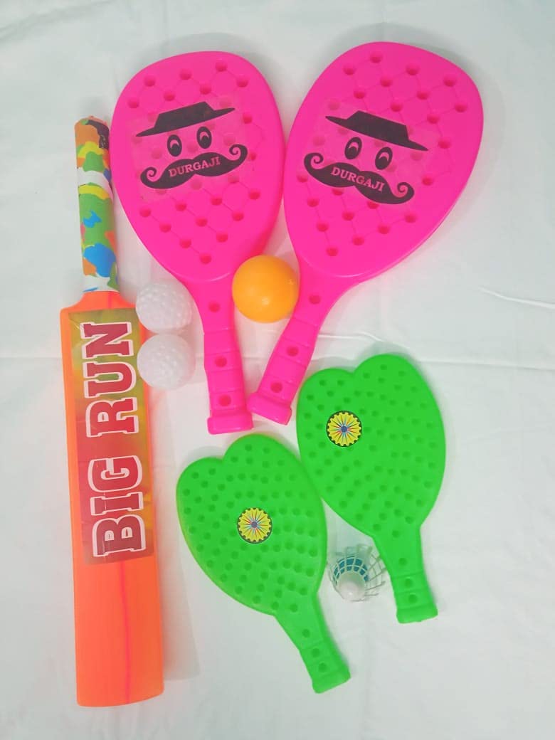BAT Ball & Cricket KIT Combo (Orange, Green, Pink)-image-42