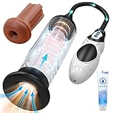 Penis Vacuum Pump, Electric Penis Enlarger Enlargement Extend Pump Male Masturbator with Pocket Puss
