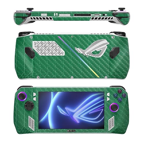 Image of MightySkins Carbon Fiber Skin Compatible with Asus ROG Ally - Alligator | Protective, Durable Textured Carbon Fiber Finish | Easy to Apply, Remove, and Change Style