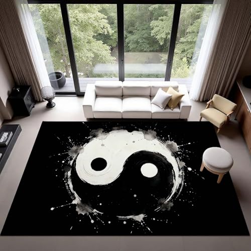 Tapete Yin Yang Lavable Antideslizante 7'x10' miniatura 7