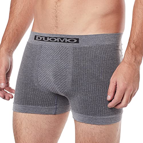 Kit 4 Cuecas Boxer Microfibra, Duomo, Masculino, Grafite, M