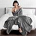Bare Home Fleece Blanket - Twin/Twin Extra Long - Ultra-Soft Lightweight for Bed, Sofa, and Couch - Luxury Microplush - Cozy Warm Blanket (Twin/Twin XL, Grey)