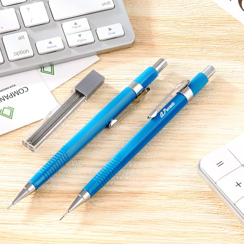 Image of Outus 8 Pcs Mechanical Pencil Metal Retractable Automatic Drafting Pencils Refills for Writing Drawing Signature Sketching Illustration Student Teacher Appreciation Gifts (0.7 mm, Blue)