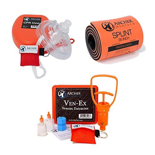 Universal First Aid Splint, Ven-Ex Venom Extractor and CPR Mask Bundle Universal First Aid Splint, Ven-Ex Venom Extractor and CPR Mask Bundle