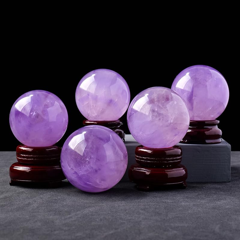 Sphère d'améthyste de quartz violet sélectionnée pour sa pureté - 2