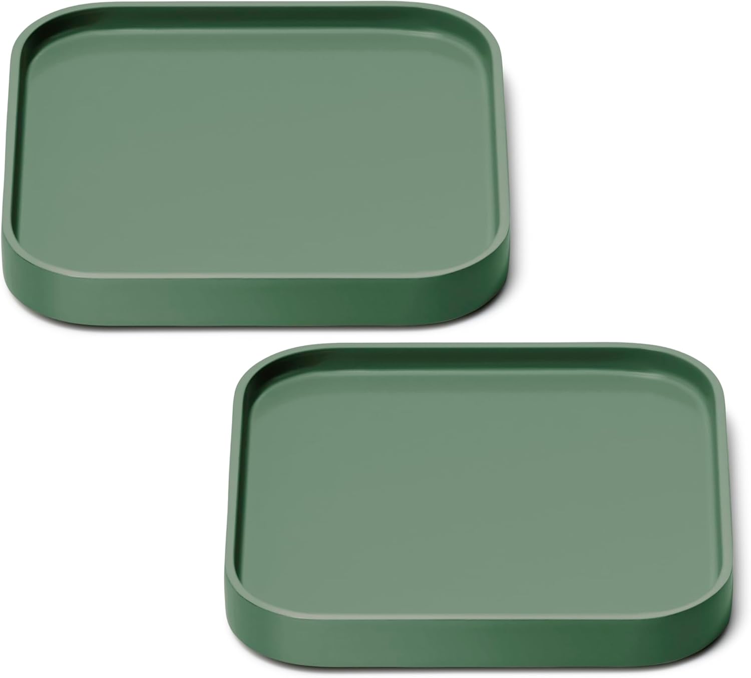 Caraway Spoon Rest Set of 2 - Stackable Spoon Holder for Kitchen Counter - Drip Catching, Heat-Resistant Design - Non-Slip Base - Sage