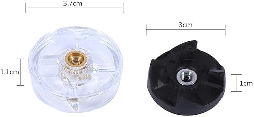 Miniatura 6 de Rueda base, engranajes de goma, rueda de base de repuesto, rosca inversa. para licuadoras Cafe Home para reemplazo