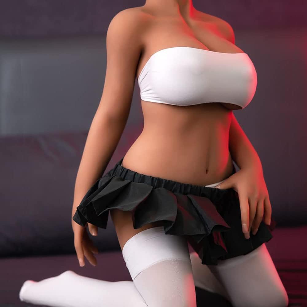 Realistic Sex Doll Silicone Female Torso Love Doll Full Body Silicone Sex Dolls with Big Jelly Breasts Male Sex Toys Full Size Sexdoll for Men Male Sex Doll Built-in Metal Skeleton Sexy Doll