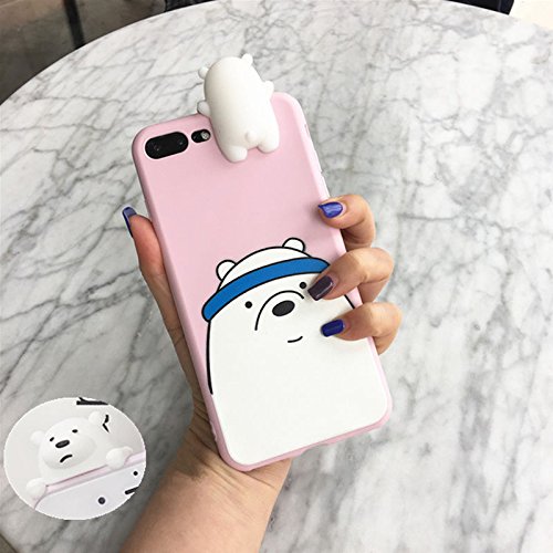 Aikeduo For Iphone 6S Plus Case 3D Cartoon Animals Cute We Bare Bears Soft Silicone Case Cover Skin 3Pcs Sell For Iphone 6 Plus /6S Plus 5.5 Inch Case (Iphone6Plus/6S Plus) #TOP4