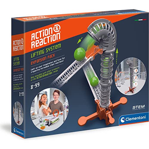 Clementoni-19216 - Action&Reaction - Sistema de elevaci&oacute;n - Pistas para...
