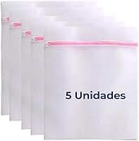 Kit 10/5 Sacos para Lavar Roupa 30x40cm - Zíper Reforçado | Sacos para Máquina | Saquinho de Roupas Delicadas, Protetor Anti-Fiapo | Kit Lavanderia Reutilizável | Premium MyBrins (5 unid)