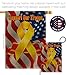 Support Our Troops Burlap Garden Flag - Set Wall Hanger Armed Forces Service All Branches Honor United State American Military Veteran Official Banner Small Yard Gift Double-Sided Imported 13 X 18.5