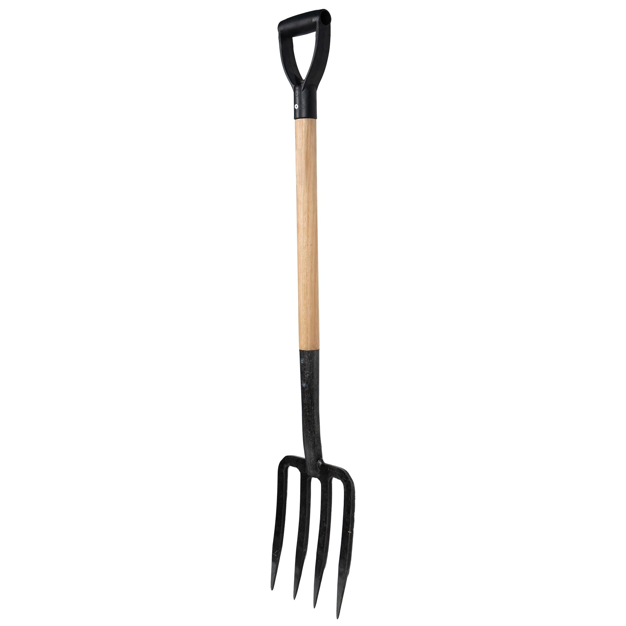 Cofan Horca para cavar | Material: acero endurecido | 4 dientes | Ideal para jardinería y agricultura