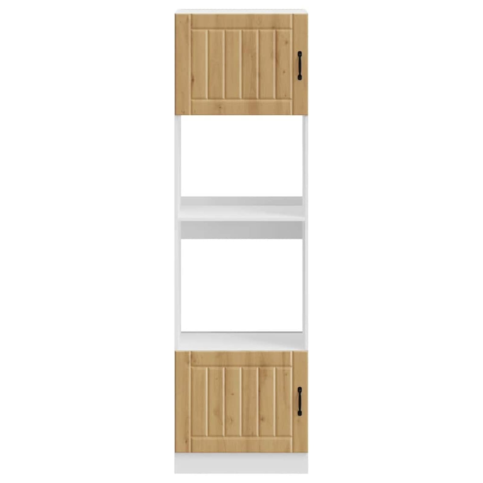Tidyard Herdumbauschränke 2 STK. Artisan-Eiche Holzwerkstoff, Wandschrank Küchen Oberschrank Hängeschrank Medizinschrank, Lucca-Serie 3315050