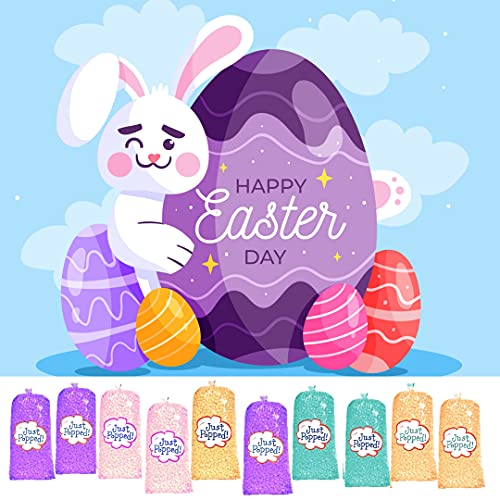 Gourmet Delicious Easter & Spring Colored Flavored Popcorn Theater Butter Popped - Bag Perfect Events Popcorn For Father Day, Weddings, Birthday & Holidays Gift Popcorn 4-Pack (72 Cups Per Case) #TOP7