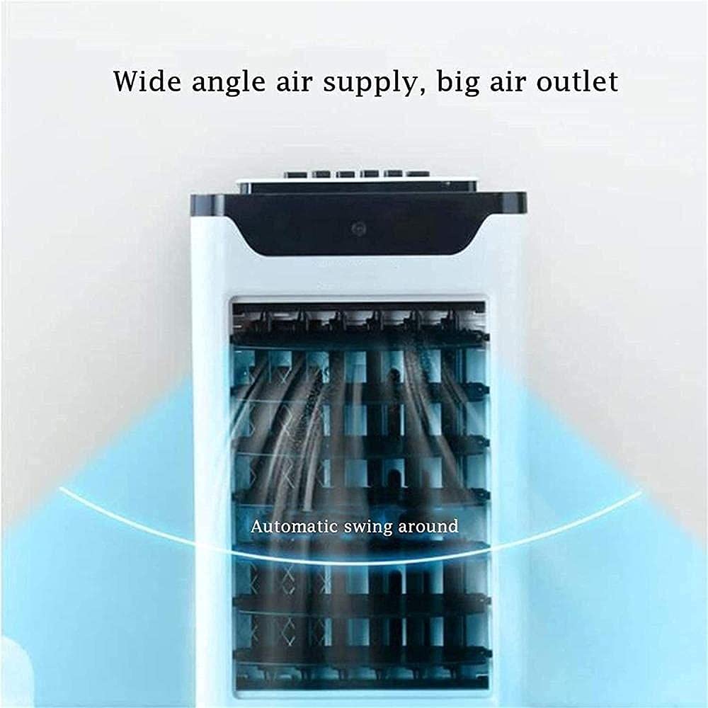 Raffreddatore d'aria portatile – Ventola silenziosa a 3 velocità per casa, ufficio, camera da letto – Soluzione di climatizzazione evaporativa ad alta efficienza energetica