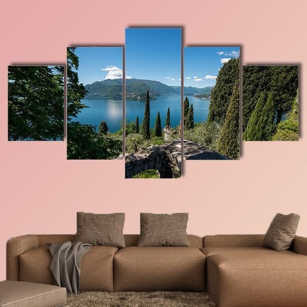 Tableaux decoratifs muraux salon avec cadre haut de gamme paysage italien luxueux