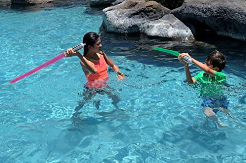 Megasumer Pack Of 8 Inflatable Light Saber Sword Toys - 4 Red And 4 Blue Lightsabers - Pool, Beach, Party Favors, Larp, Halloween Costume, Give Away, Christmas Stocking Stuffer #TOP3