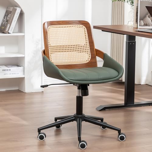 Mid Century Modern Rattan Office Chair Walnut Fini Review