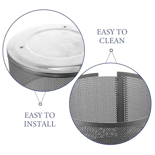 Écran de remplacement chauffe-terrasse extérieur acier inox 275 mm - 8