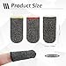 Finger Sleeves 15 Pairs Dedales Gamer Profesionales Silver Fiber Gaming Finger Sleeves, Thumb Cover Sweat-Proof, Ultra-Thin, Breathable Suitable for Mobile Phones, Tablet Touch Screens